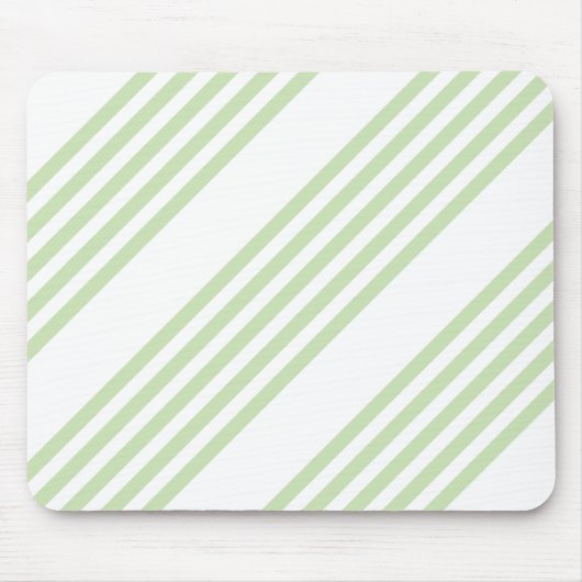 Fünf Streifen in hellgrün und weiß Mousepad (Vorne)