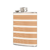 Fünf Streifen in Orange und Beige Flachmann (Links)
