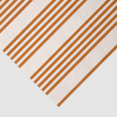 Fünf Streifen in Orange und Beige Seidenpapier (Detail)