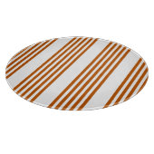 Fünf Streifen in Orange und Weiß Schneidebrett (Ecke)