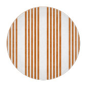 Fünf Streifen in Orange und Weiß Schneidebrett (Vorderseite)