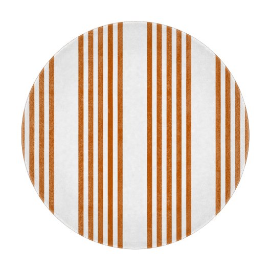 Fünf Streifen in Orange und Weiß Schneidebrett (Vorderseite)