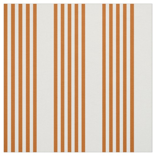 Fünf Streifen in Orange und Weiß Stoff (Muster)
