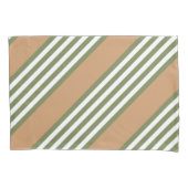 Fünf Streifen mit hellgrün und weiß Kissenbezug (Vorderseite)