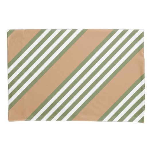 Fünf Streifen mit hellgrün und weiß Kissenbezug (Vorderseite)