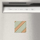 Fünf Streifen mit hellgrün und weiß Magnet (In Situ (Geschirrspüler))