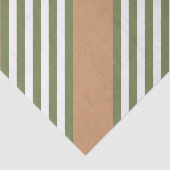 Fünf Streifen mit hellgrün und weiß Seidenpapier (Ausschnitt)