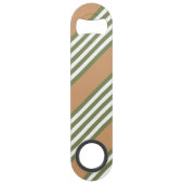Fünf Streifen mit hellgrün und weiß Speed Flaschenöffner (Vorderseite)