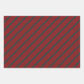 Fünf Streifen, rot und kohlefrei Geschenkpapier Set (Vorderseite 2)