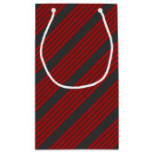 Fünf Streifen, rot und kohlefrei Kleine Geschenktüte (Rückseite)