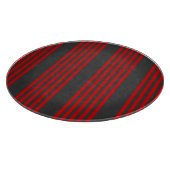 Fünf Streifen, rot und kohlefrei Schneidebrett (Ecke)