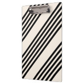 Fünf Streifen schwarz und beige Klemmbrett (Links)