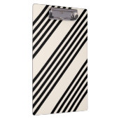 Fünf Streifen schwarz und beige Klemmbrett (Rechts)