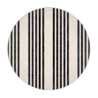 Fünf Streifen schwarz und beige