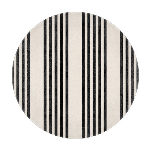 Fünf Streifen schwarz und beige Schneidebrett (Vorderseite)