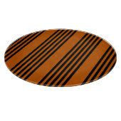 Fünf Streifen schwarz und verbrannt Schneidebrett (Ecke)