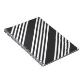 Fünf Streifen, weiß und kohleweiß Notizblock (Rechte Seite)