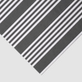 Fünf Streifen, weiß und kohleweiß Seidenpapier (Detail)