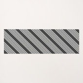 Fünf Streifen, weiß und kohleweiß Yogamatte (Rückseite (Horizontal))