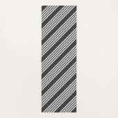 Fünf Streifen, weiß und kohleweiß Yogamatte (Rückseite)