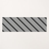 Fünf Streifen, weiß und kohleweiß Yogamatte (Vorderseite (Horizontal))