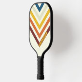 Fünf Stricknostalgisch Vintag mit Namen Pickleball Schläger (Links)
