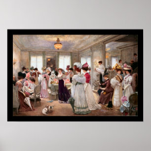 Fünf Stunden bei Paquin - Henri Gervex Poster