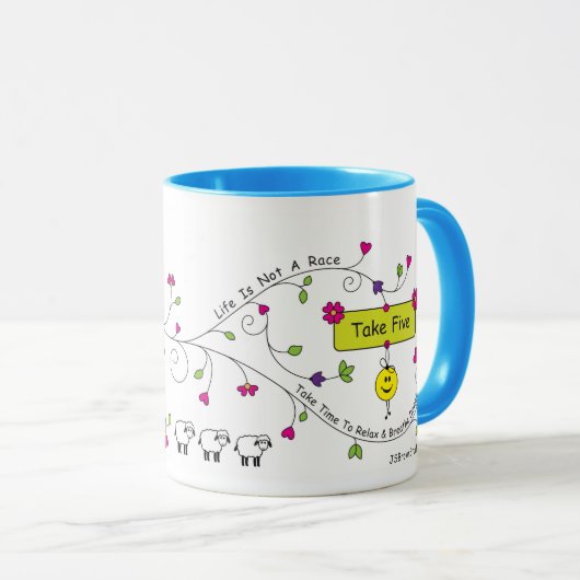 Fünf Tasse (VorderseiteRechts)