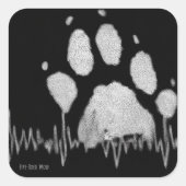 Fünf-Toed Wolf Stickers (Vorderseite)