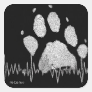 Fünf-Toed Wolf Stickers