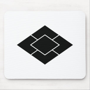 fünf übereinanderliegende Rauten Mousepad
