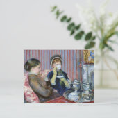 Fünf Uhr Tee Mary Cassatt Fine Art Postkarte (Stehend Vorderseite)