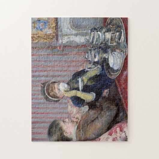 Fünf Uhr Tee | Mary Cassatt Puzzle (Vertikal)