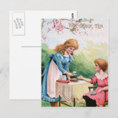 Fünf-Uhr-Tee Postkarte (Vorne/Hinten)