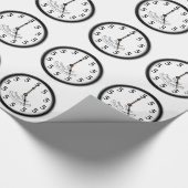 FÜNF-UHR-UHR GESCHENKPAPIER (Ecke)