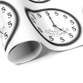 FÜNF-UHR-UHR GESCHENKPAPIER (Rolleneckpunkt)