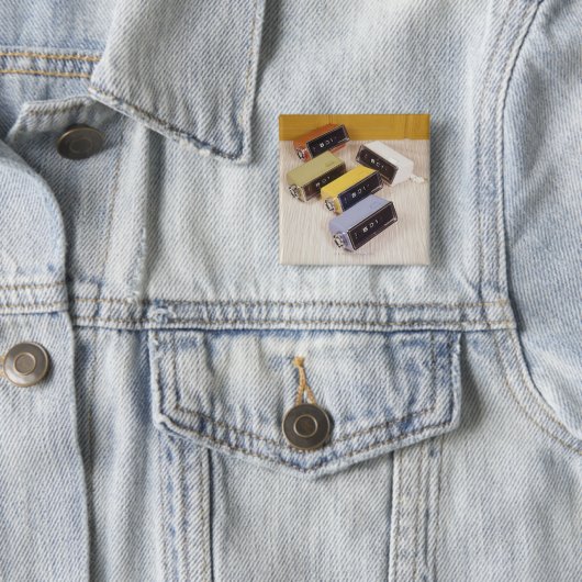 Fünf Uhren Button (Beispiel)