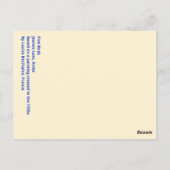 Fünf Vögel jederzeit Karte (Rückseite)