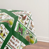 Fünf Vögel zu Weihnachten Tischdecke (Beispiel)
