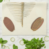 Fünf von einer Art Seashells Handtuch (Gefaltet)