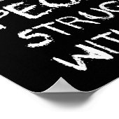 Fünf von vier Menschen kämpfen mit Mathe Poster (Ecke)