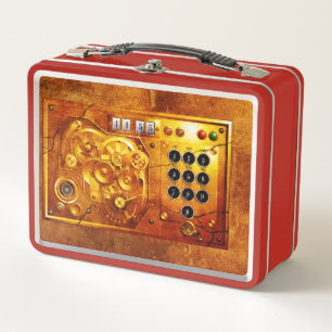 Fünf vor zwölf Steampunk-Uhr Grunge Case-Mate iPh Metall Brotdose