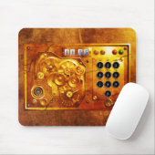 Fünf vor zwölf Steampunk-Uhr Grunge Mousepad (Mit Mouse)