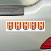 FÜNF Wappenrümpfe aus Perpignan Autoaufkleber (Auf Auto)