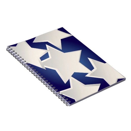Fünf weiße Sterne Notizblock (Rechte Seite)