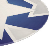 Fünf weiße Sterne Schneidebrett (Ecke)