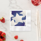 Fünf weiße Sterne Serviette (Beispiel)