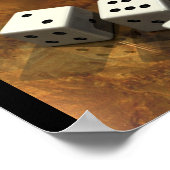 Fünf Würfel Poster (Ecke)