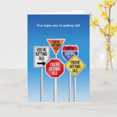 Fünf Zeichen zum Geburtstag Karte (Gelbe Blume)