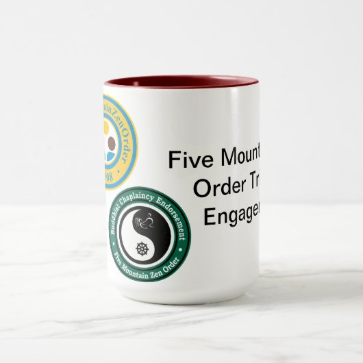 Fünf Zen-Ordenstriad der Verlobung Tasse (Zentrum)